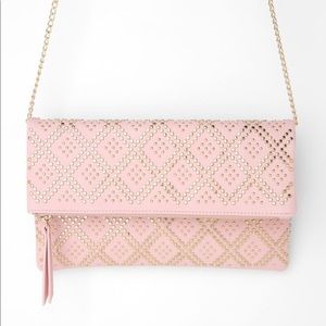 Lulus Crowd Pleaser Light Pink Studded Purse